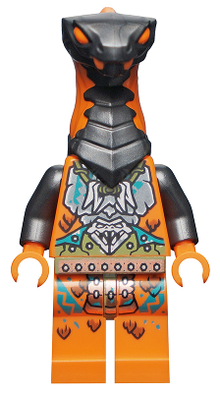 Minifig njo0735 - Boa Destructor - Breastplate Torso, Pearl Dark Gray Head - De BrickPlaats