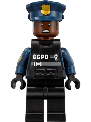 Minifig sh0417 - GCPD Officer, SWAT Gear, Male - De BrickPlaats