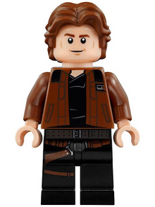 Minifig sw0921 - Han Solo, Black Legs with Holster Pattern, Brown Jacket with Black Shoulders - De BrickPlaats