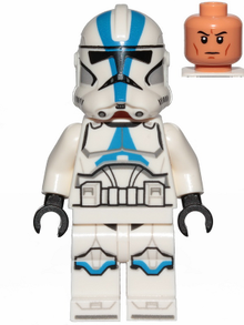 Minifig sw1094 - Clone Trooper, 501st Legion (Phase 2) - White Arms, Nougat Head - De BrickPlaats