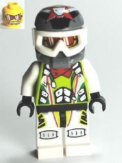 Minifig wr011 - Team X-treme Daredevil 3 (MAX-treme) - Dirtbike Helmet - De BrickPlaats