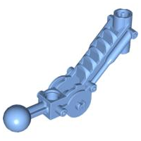 Part x240 - Bionicle Ball Joint 5 x 7 Arm with Dual Axle Hole at 90 degrees - De BrickPlaats