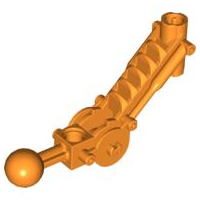 Part x240 - Bionicle Ball Joint 5 x 7 Arm with Dual Axle Hole at 90 degrees - De BrickPlaats